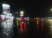 Sat Lantas Polres Tulang Bawang Barat Turun Ke Jalanan Laksanakan Patroli Blue Light Untuk Ciptakan Rasa Aman di Malam Hari