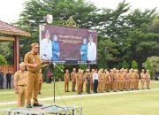 Perdana Pimpin Apel, Wabup Nadirsyah Tegaskan Disiplin dan Kerjasama ASN Membangun Tubaba