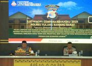 Polres Tulang Bawang Barat Gelar  Latihan Pra Operasi Operasi Cempaka Krakatau-2025