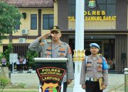 Polres Tulang Bawang Barat melaksanakan Apel Gelar Pasukan  Operasi Keselamatan Krakatau 2025