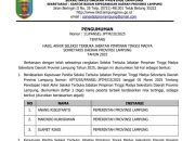 Marindo Kurniawan Mantap Melaju ke 3 Besar Seleksi Sekdaprov Lampung