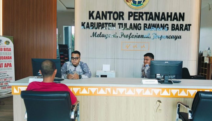 Libur Nataru, Kantor Pertanahan Tubaba Tetap Buka Layanan