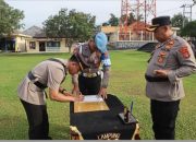 Polres Way Kanan Gelar Upacara Sertijab Kapolsek Bumi Agung