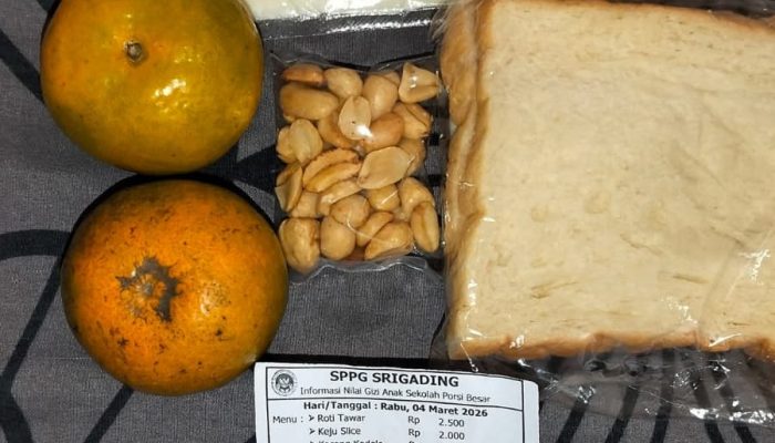 Program Nasional, Menu MBG SPPG Srigading Dipertanyakan Kelayakan Gizinya?