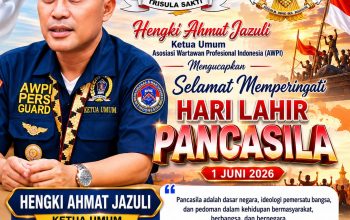 Peringati Hari Lahir Pancasila, Ketua Umum AWPI Ajak Insan Pers Perkuat Persatuan Bangsa