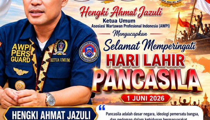 Peringati Hari Lahir Pancasila, Ketua Umum AWPI Ajak Insan Pers Perkuat Persatuan Bangsa