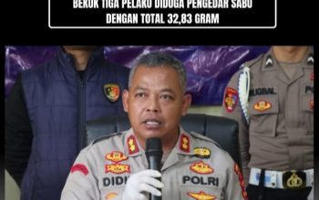 Respon Cepat Layanan 110, Polres Way Kanan Bekuk Tiga Pelaku Diduga Pengedar Sabu Dengan Total 32,83 Gram
