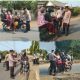 Polsek Kasui Bagikan Bendera Merah Putih kepada Pengguna Jalan Sambut HUT RI ke-81