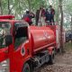 BPBD Tubaba Bersama Damkar dan Warga Padamkan Kebakaran Lahan di Menggala Mas